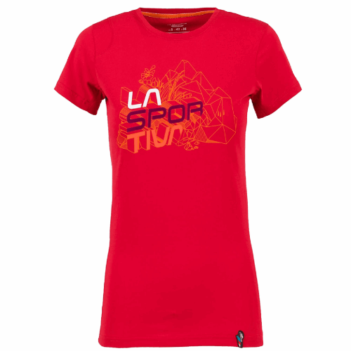 Cubic Womens T-shirt La Sportiva Schweiz Garnet