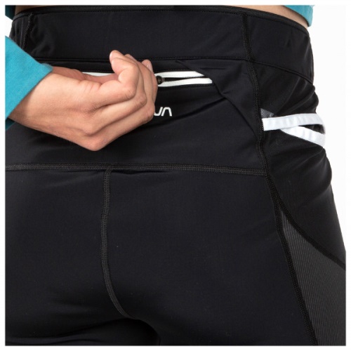 Damen Triumph Tight 3 4 La Sportiva Schweiz Schwarz Rot Pflaume