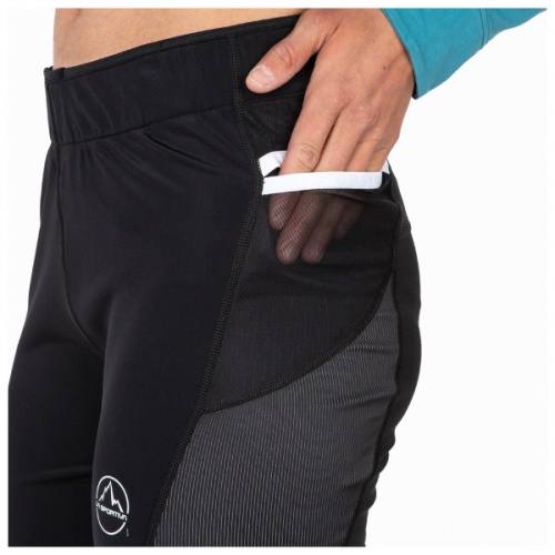 Damen Triumph Tight 3 4 La Sportiva Schweiz Schwarz Rot Pflaume