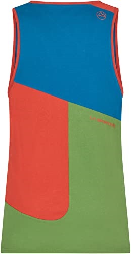 La Sportiva Schweiz Mens Dude T-shirt Kale Saffron Small