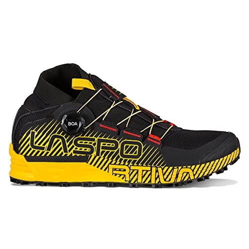 La Sportiva Switzerland Schwarz Gelb Herren Cyclone Trailrunning Schuhe Mit Boa Schnürsystem