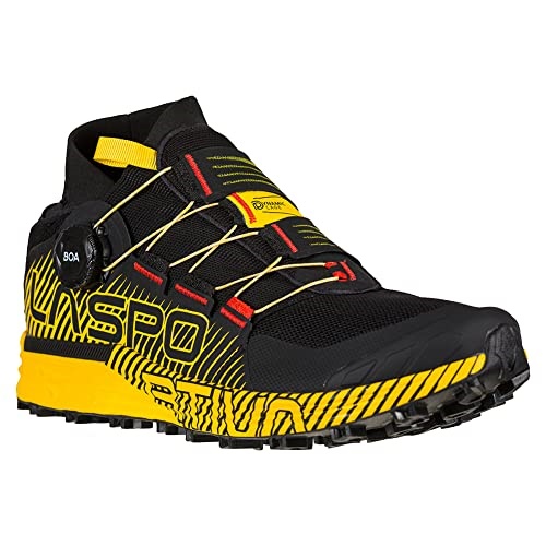 La Sportiva Switzerland Schwarz Gelb Herren Cyclone Trailrunning Schuhe Mit Boa Schnürsystem