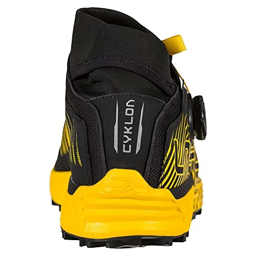 La Sportiva Switzerland Schwarz Gelb Herren Cyclone Trailrunning Schuhe Mit Boa Schnürsystem