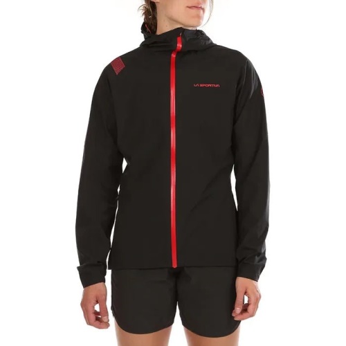 Run Womens Jacket La Sportiva Schweiz Black Hibiscus