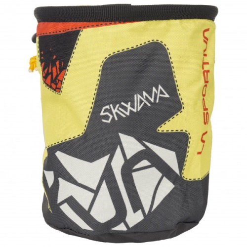 Skwama Chalkbag La Sportiva Schweiz Gelb Grau Rot Weiss
