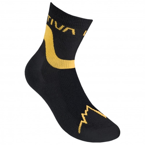 Snowrun Socken La Sportiva Schweiz Schwarz Gelb
