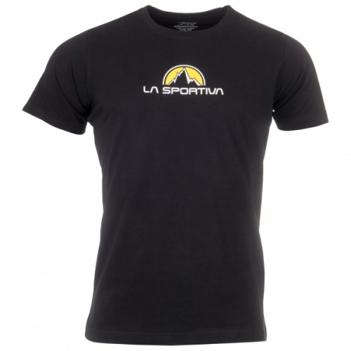 Footstep Tee La Sportiva Schweiz Schwarz