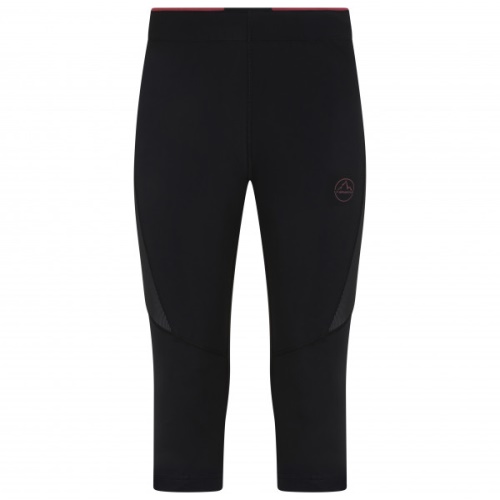 Damen Triumph Tight 3 4 La Sportiva Schweiz Schwarz Rot Pflaume
