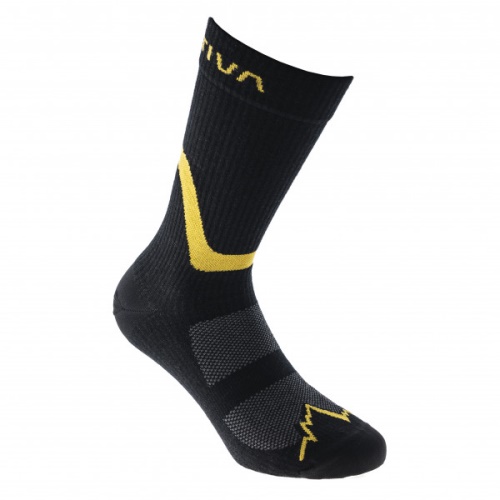 Wandersocken La Sportiva Schweiz Schwarz Gelb