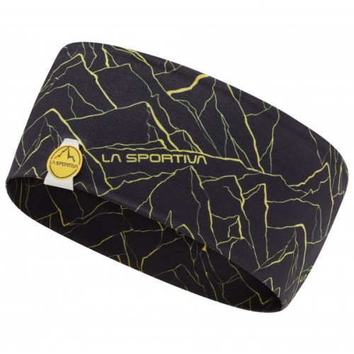 La Sportiva Schweiz Black Yellow Mountain Stirnband