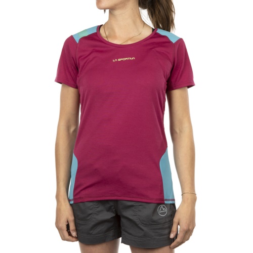 Compass T-shirt W La Sportiva Schweiz Red Plum Topaz